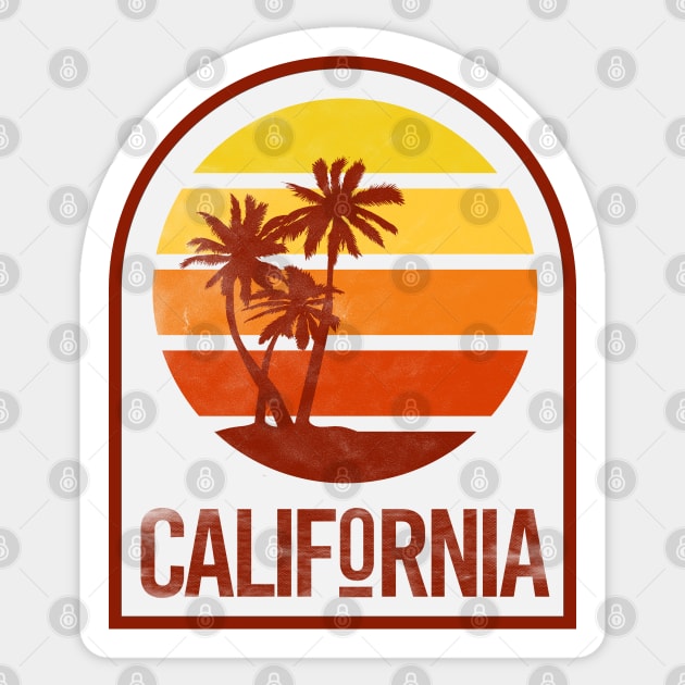 California Vintage distressed Sticker by NineBlack